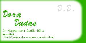 dora dudas business card