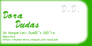 dora dudas business card